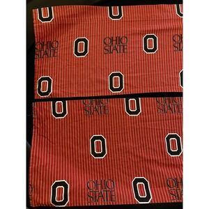 Vintage The Ohio State University valances Red Block O